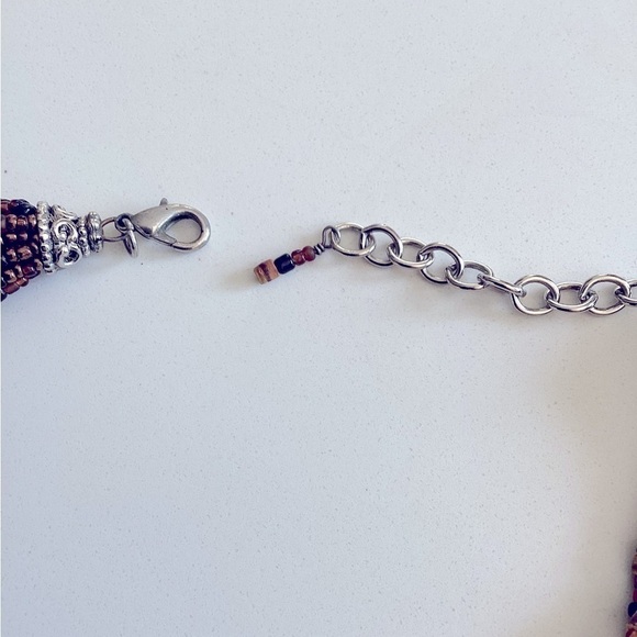 BOHEMIAN Beaded Multi strand Necklace - Picture 3 of 6